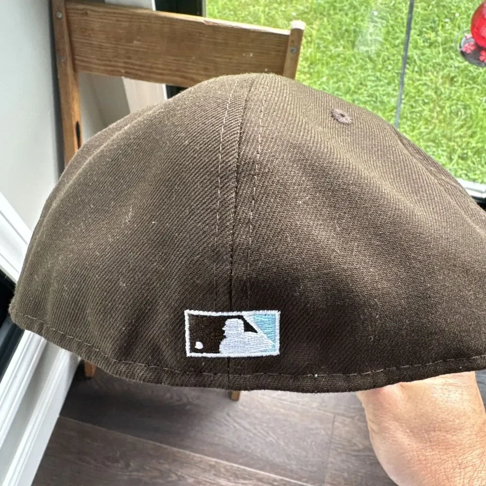 New Era 59Fifty Fitted Hat Cap 7 5/8 Washington Nationals 2019 All Star Brown
